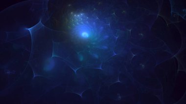 3B soyut renkli fraktal ışık arkaplanı oluşturma