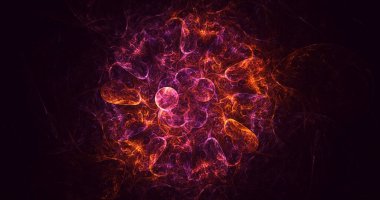 3B soyut yuvarlak ışık arkaplanı oluşturma