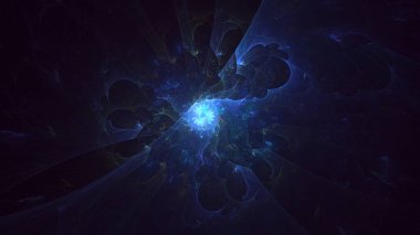 Soyut çok renkli fraktal ışık arkaplanı 3B görüntüleme