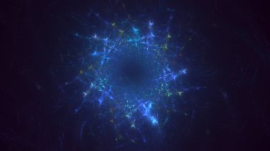 3B soyut yuvarlak ışık arkaplanı oluşturma