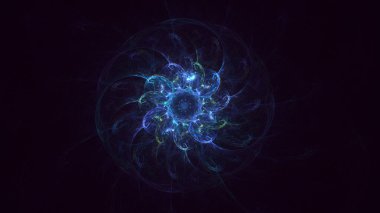 3B soyut yuvarlak ışık arkaplanı oluşturma