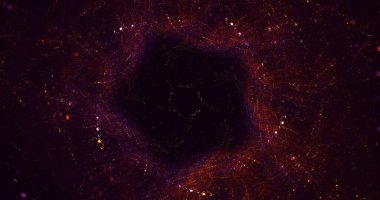 Soyut çok renkli fraktal ışık arkaplanı 3B görüntüleme