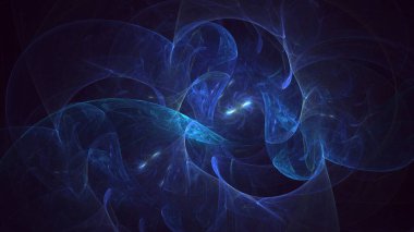 Soyut çok renkli fraktal ışık arkaplanı 3B görüntüleme