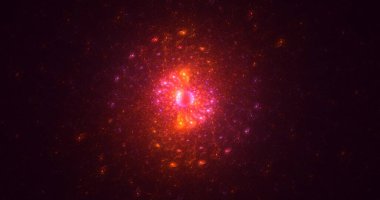 Soyut çok renkli fraktal ışık arkaplanı 3B görüntüleme