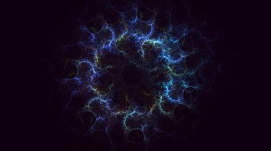 3B soyut yuvarlak ışık arkaplanı oluşturma