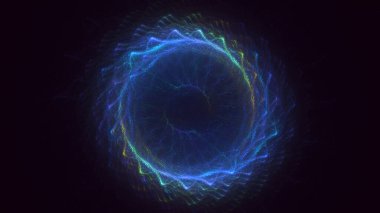 3B soyut yuvarlak ışık arkaplanı oluşturma