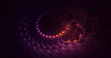 Soyut çok renkli fraktal ışık arkaplanı 3B görüntüleme