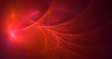 Soyut çok renkli fraktal ışık arkaplanı 3B görüntüleme