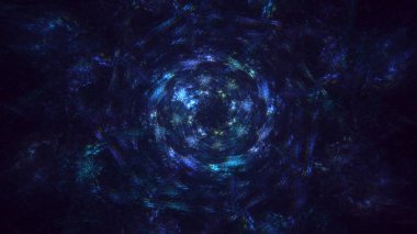 Soyut çok renkli fraktal ışık arkaplanı 3B görüntüleme