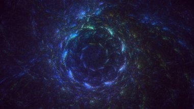 Soyut çok renkli fraktal ışık arkaplanı 3B görüntüleme