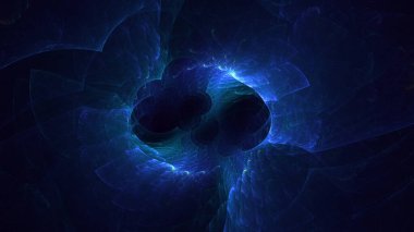 3B soyut renkli fraktal ışık arkaplanı oluşturma