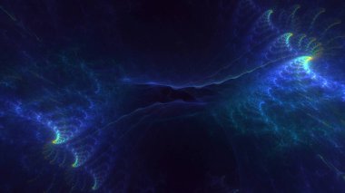 3B soyut renkli fraktal ışık arkaplanı oluşturma