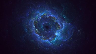 Soyut çok renkli fraktal ışık arkaplanı 3B görüntüleme