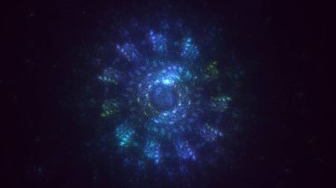 3B soyut yuvarlak ışık arkaplanı oluşturma