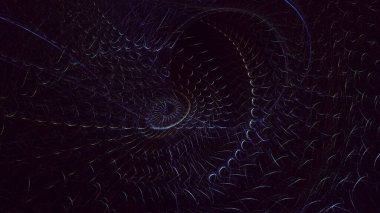 3B soyut renkli fraktal ışık arkaplanı oluşturma