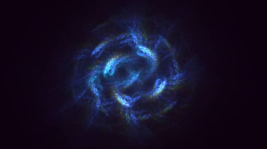 3B soyut renkli fraktal ışık arkaplanı oluşturma