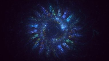 3B soyut yuvarlak ışık arkaplanı oluşturma