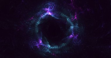 3B soyut yuvarlak ışık arkaplanı oluşturma