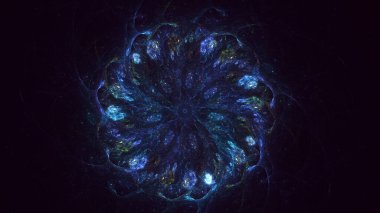 3B soyut yuvarlak ışık arkaplanı oluşturma