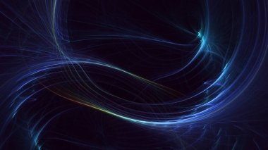 3B soyut renkli fraktal ışık arkaplanı oluşturma