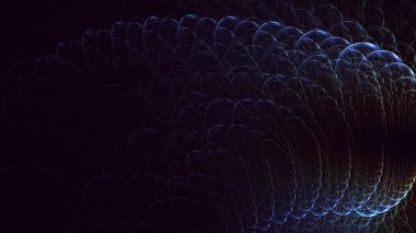 3B soyut renkli fraktal ışık arkaplanı oluşturma