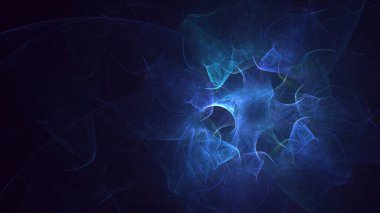 3B soyut renkli fraktal ışık arkaplanı oluşturma