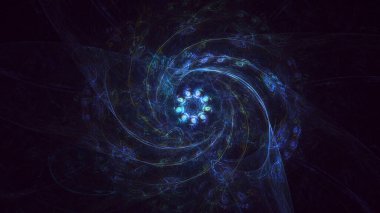 3B soyut yuvarlak ışık arkaplanı oluşturma