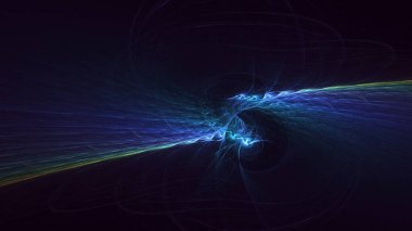 3B soyut renkli fraktal ışık arkaplanı oluşturma