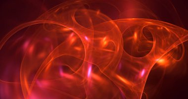 3B soyut renkli fraktal ışık arkaplanı oluşturma