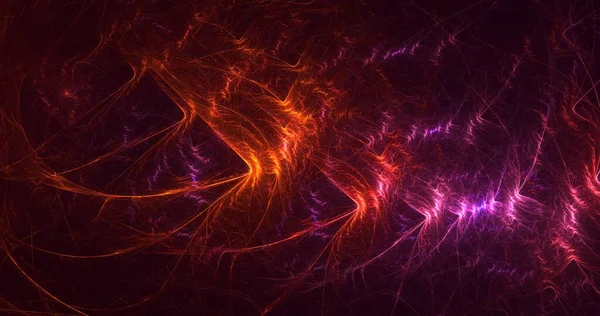 3B soyut renkli fraktal ışık arkaplanı oluşturma