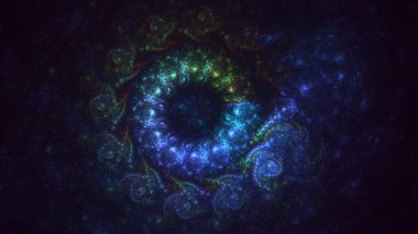 3B soyut yuvarlak ışık arkaplanı oluşturma