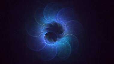 3B soyut renkli fraktal ışık arkaplanı oluşturma