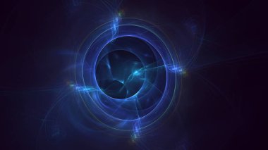 3B soyut renkli fraktal ışık arkaplanı oluşturma