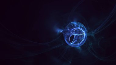 3B soyut renkli fraktal ışık arkaplanı oluşturma