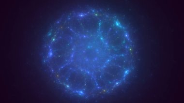 3B soyut renkli fraktal ışık arkaplanı oluşturma