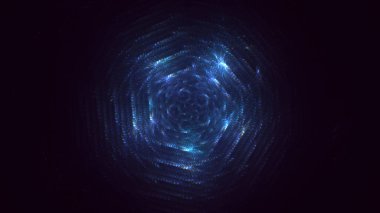 3B soyut renkli fraktal ışık arkaplanı oluşturma