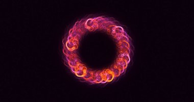 3B soyut renkli fraktal ışık arkaplanı oluşturma