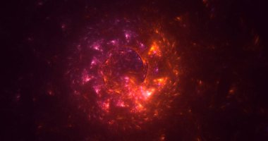 3B soyut renkli fraktal ışık arkaplanı oluşturma