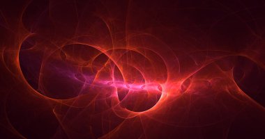 3B soyut renkli fraktal ışık arkaplanı oluşturma