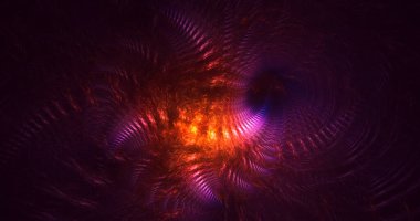 3B soyut renkli fraktal ışık arkaplanı oluşturma