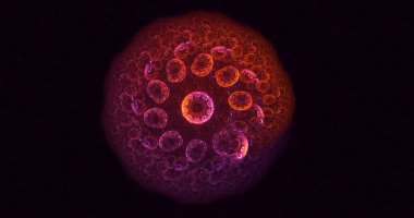 3B soyut yuvarlak ışık arkaplanı oluşturma