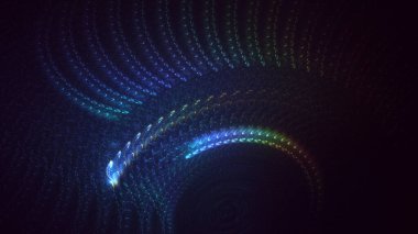 3B soyut renkli fraktal ışık arkaplanı oluşturma