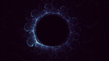 3B soyut renkli fraktal ışık arkaplanı oluşturma