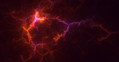 Soyut çok renkli fraktal ışık arkaplanı 3B görüntüleme