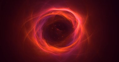 Soyut çok renkli fraktal ışık arkaplanı 3B görüntüleme