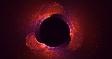 Soyut çok renkli fraktal ışık arkaplanı 3B görüntüleme