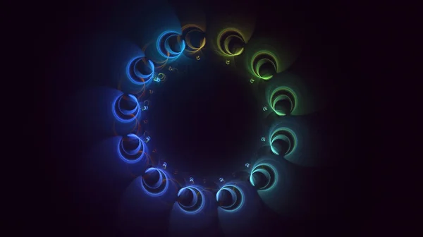 Rendering Abstrakten Bunten Fraktalen Licht Hintergrund — Stockfoto
