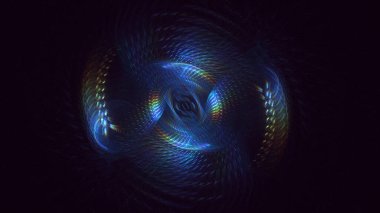 3B soyut yuvarlak ışık arkaplanı oluşturma