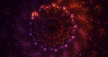 3B soyut yuvarlak ışık arkaplanı oluşturma