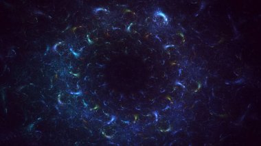 3B soyut yuvarlak ışık arkaplanı oluşturma